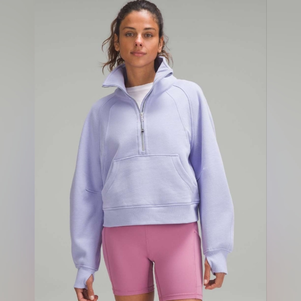 Lululemon Athletica Light Purple Half-Zip Sweatshirt